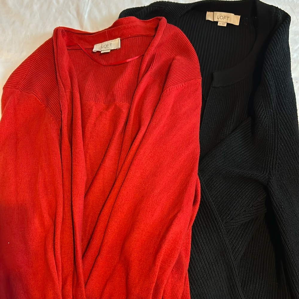 Two LOFT sweaters xL